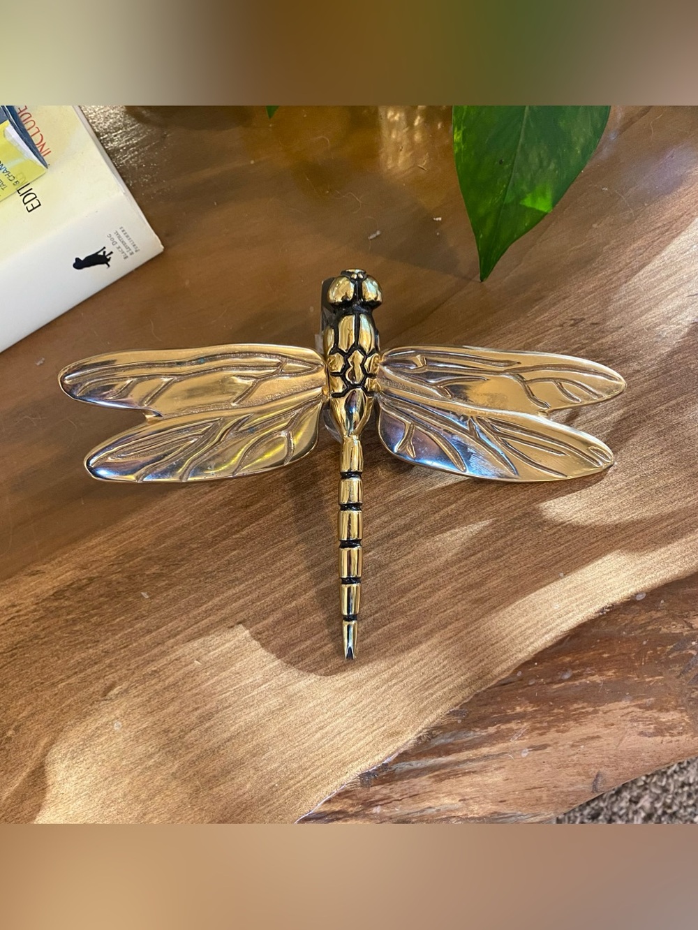 VTG 1997 Michael Healy Dragonfly Solid Brass Door Knocker Large Premium Size